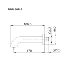 Vòi Xả Bồn Gắn Tường ToTo TBG11001B