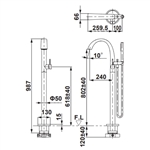 Vòi Xả Bồn Đặt Sàn ToTo TBP01301A/TBN01105B