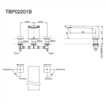 Vòi Xả Bồn Gắn Bệ Đá ToTo TBP02201B