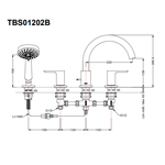 Vòi Xả Bồn Gắn Bệ Đá ToTo TBS01202B