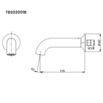 Vòi Xả Bồn Gắn Tường ToTo TBS02001B