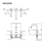 Vòi Xả Bồn Gắn Bệ Đá ToTo TBS02201B