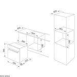 Lò nướng âm tủ Malloca MOV-65DA (Kính trắng)