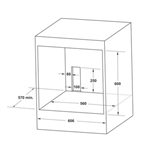 Lò Nướng Âm Tủ Hafele HO-2KT65A 538.61.441 | Dung tích 65L