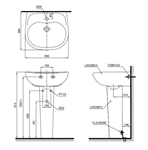 Chậu Rửa Chân Dài ToTo LPT236CS#W