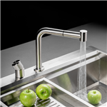 Vòi rửa chén nóng lạnh Malloca LuxSteel K068-PO / Inox 304 Vòi rửa chén nóng lạnh Malloca LuxSteel K068-PO / Inox 304