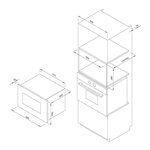 Lò vi sóng âm tủ Malloca MW 927BG màu xám