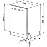 Máy Rửa Chén Âm Tủ Hafele HDW-FI60D 533.23.320