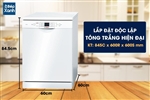 Máy Rửa Chén Độc Lập Series 6 Bosch SMS63L02EA/ Nhập Khẩu Thổ Nhĩ Kỳ