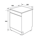 Máy Rửa Chén Độc Lập Hafele HDW-F60G 535.29.590