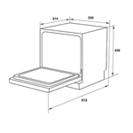 Máy Rửa Chén Độc Lập Hafele HDW-T50B 539.20.600