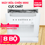 Máy Rửa Chén Mini 8 Bộ Electrolux ESF6010BW / Để Bàn Tiện Lợi