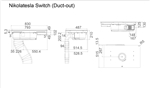 Máy hút mùi kết hợp bếp từ NIKOLA TESLA SWITCH WH/A/83 - PRF0146216