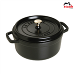 Nồi gang tròn Staub 18 cm – Màu đen