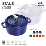 Nồi gang tròn Staub 20 cm – Màu xanh đen