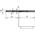 Phụ Kiện Bàn Mở Rộng Cho Bếp Đảo Hafele 642.19.830