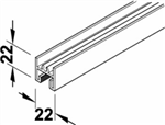 Phụ Kiện Cửa Trượt 6000mm Hafele 403.62.960