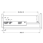 Ray âm EPC EVO giảm chấn Hafele 433.32.506