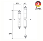 Khóa đại sảnh Demax SL821 AC - Mạ đồng đỏ