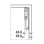 Tay nâng 1 cánh Hafele 493.05.911