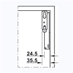 Tay nâng Hafele 372.27.704 - Màu trắng