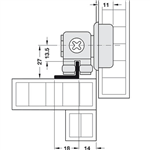 Thanh Dẫn Hướng Silent-Fold 40 Hafele 409.62.700