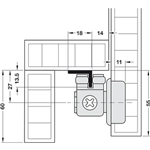 Thanh Dẫn Hướng Silent-Fold 40 Hafele 409.62.700