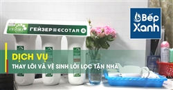 Thay lõi lọc máy lọc nước Geyser Ecotar 4 chính hãng