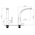 Vòi rửa chén nóng lạnh S-style Ecalite EF-K547C