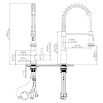 Vòi rửa chén nóng lạnh Single Control Ecalite EF-K102C