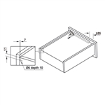 Ray âm giảm chấn EPC EVO 350mm Hafele 433.32.072