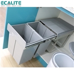 Thùng rác âm tủ Double Dustbin Ecalite EL-DUB20L