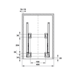 Thùng Rác Gắn Cánh Viola Hafele 503.48.505