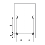 Thùng Rác Gắn Cánh Viola Hafele 503.48.505