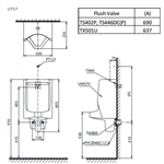 Bồn Tiểu Nam Treo Tường ToTo UT57S#W