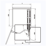 Tủ đồ khô Hafele 595.82.805 - Chiều cao: 1720 - 2020 mm