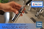 Vòi rửa chén nóng lạnh Malloca K012C / Đồng thau mạ chrome, có dây rút