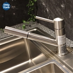 Vòi rửa chén nóng lạnh Malloca K110-SS / Inox 304, có dây rút