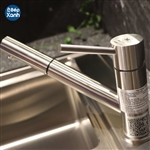 Vòi rửa chén nóng lạnh Malloca K110-SS / Inox 304, có dây rút