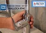 Vòi rửa chén nóng lạnh Malloca K94C / Đồng thau mạ chrome, có dây rút