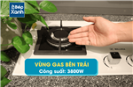 Bếp gas âm 2 vùng nấu Malloca AS 9502W/ Màu trắng