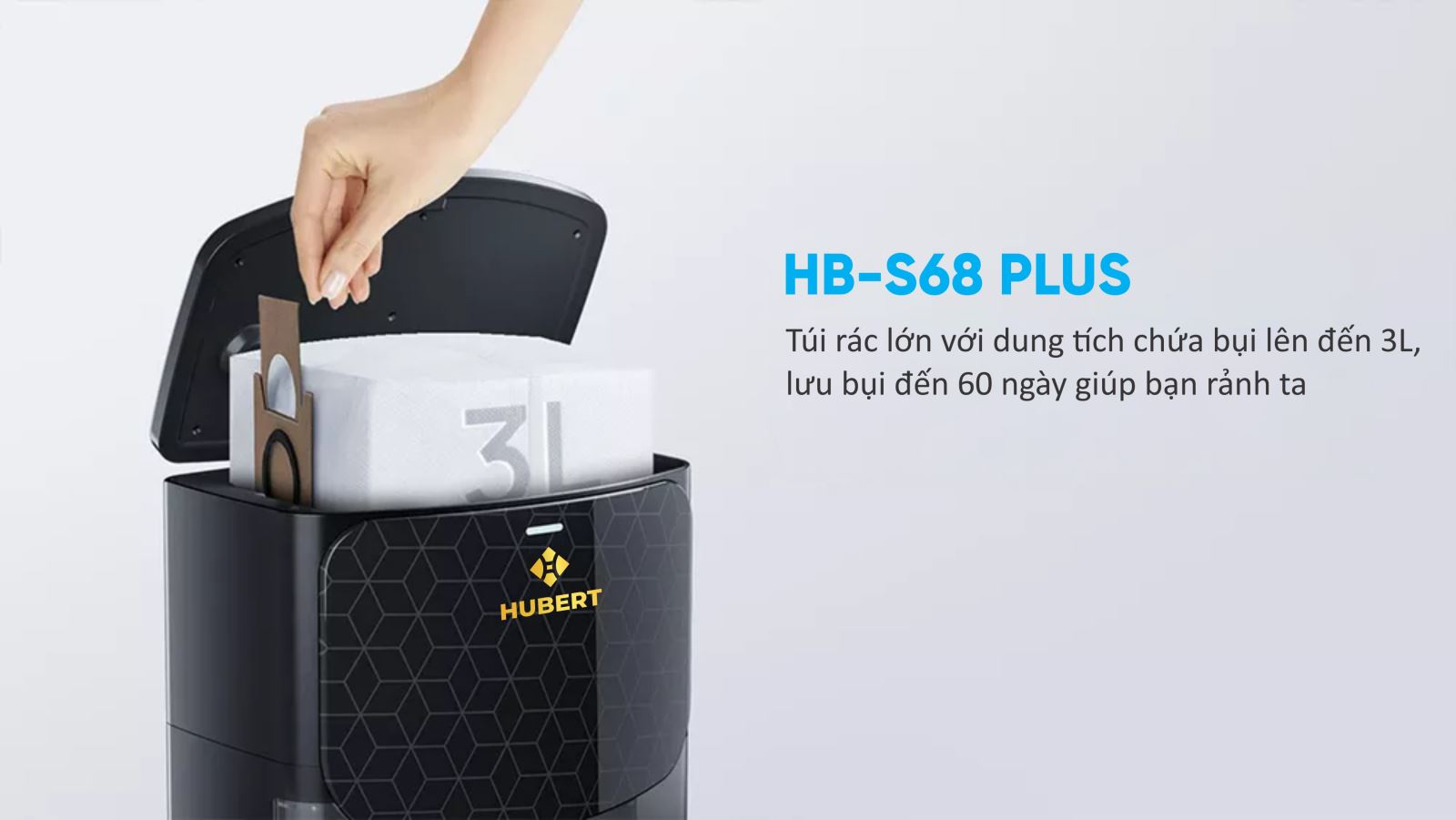 Robot hút bụi lau nhà Hubert HB-S68-W-2