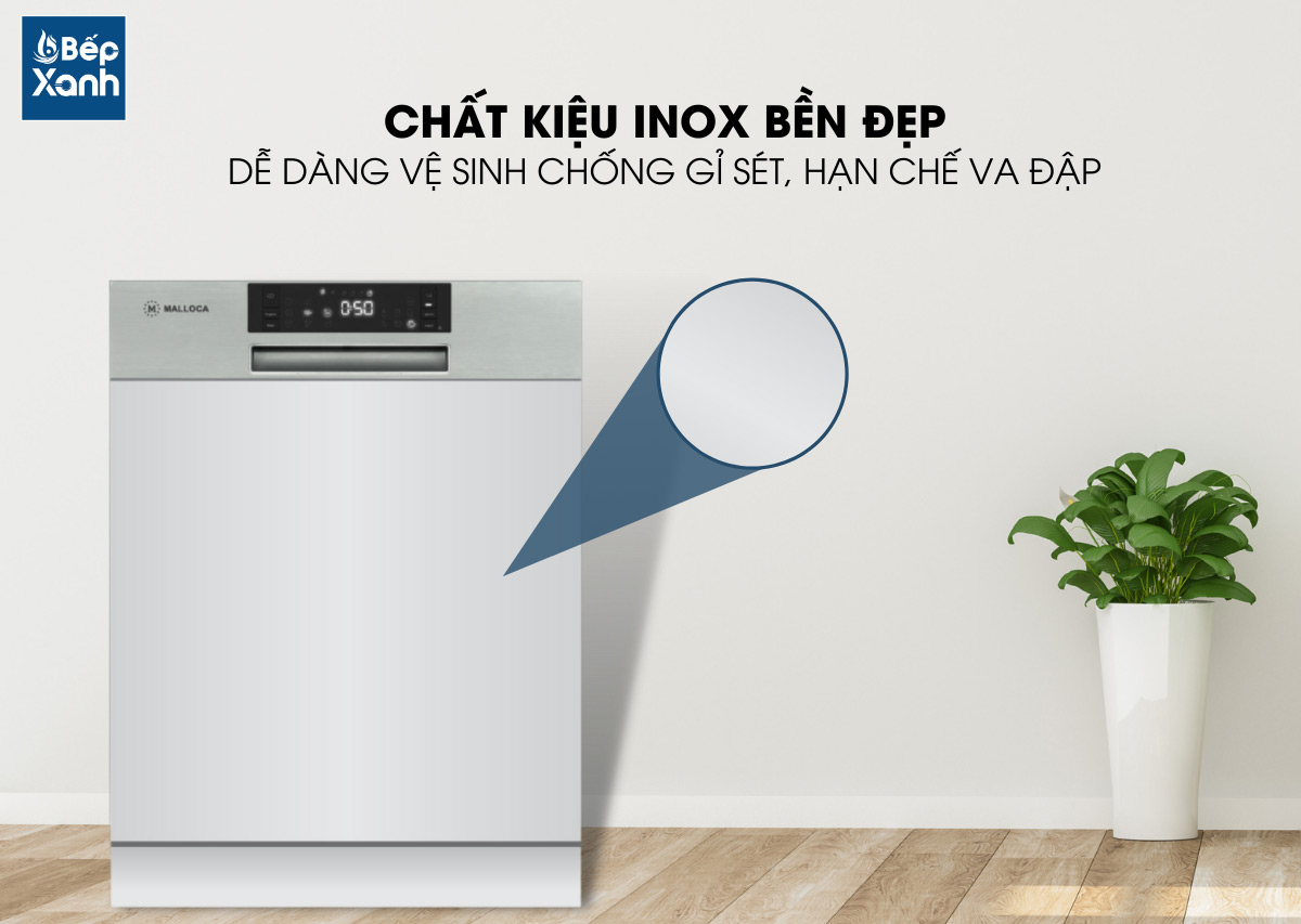 Chất liệu inox cao cấp bền màu