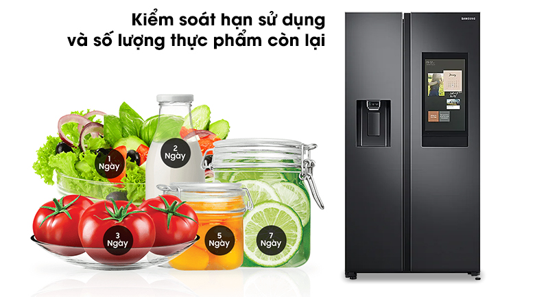 Tủ lạnh Samsung Inverter 616 lít RS64T5F01B4/SV - Kiểm soát hạn sử dụng