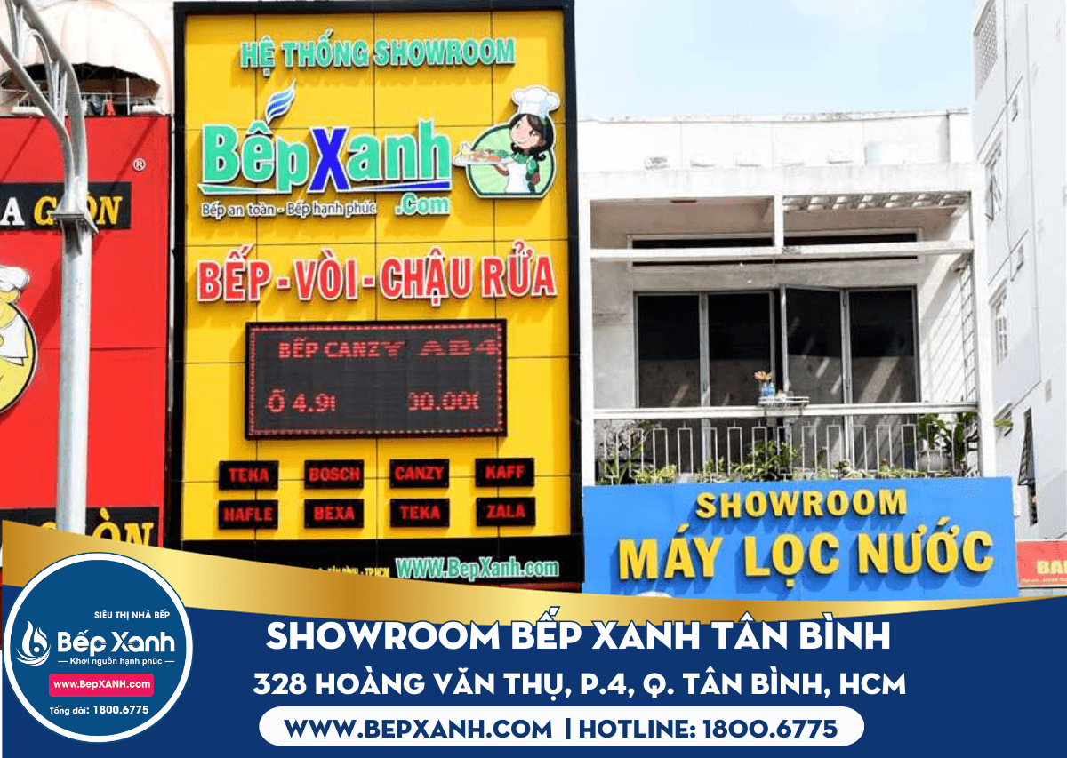 showroom bếp xanh tân bình