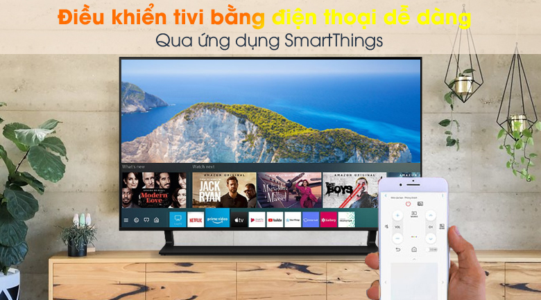 Smart Tivi QLED 4K 50 inch Samsung QA50Q65A - SmartThings