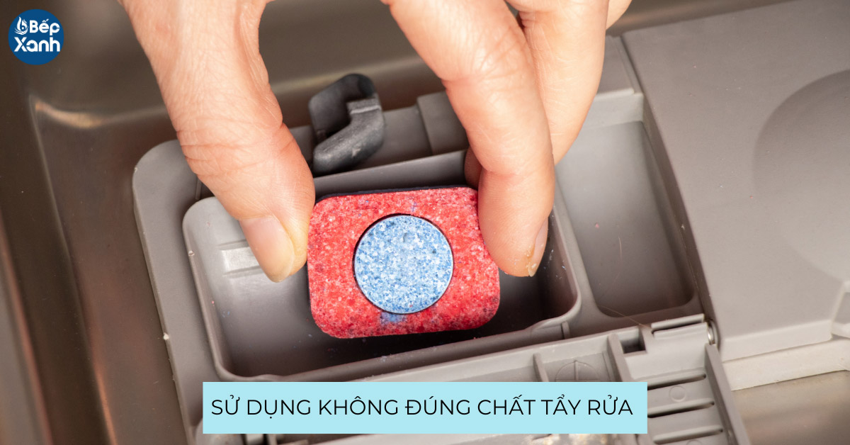 Sử dụng không đúng loại chất tẩy rửa