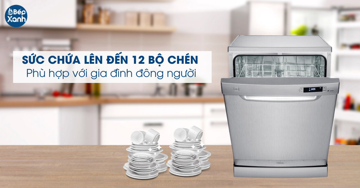 Sức chứa lên đến 12 bộ chén dĩa