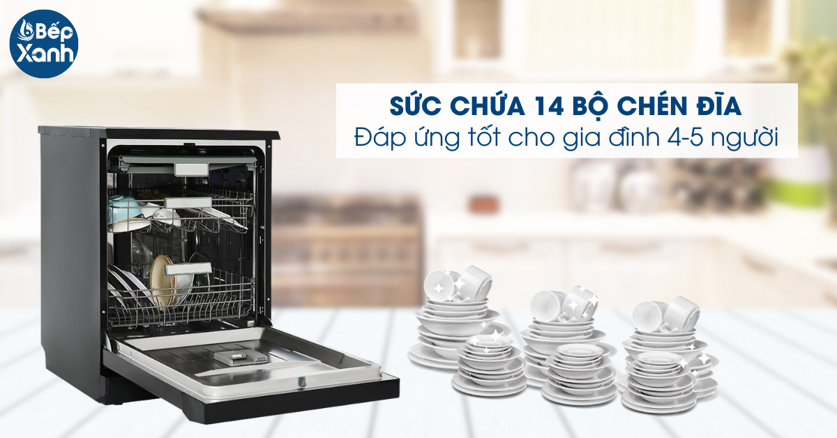 Sức chứa 14 bộ chén đĩa 