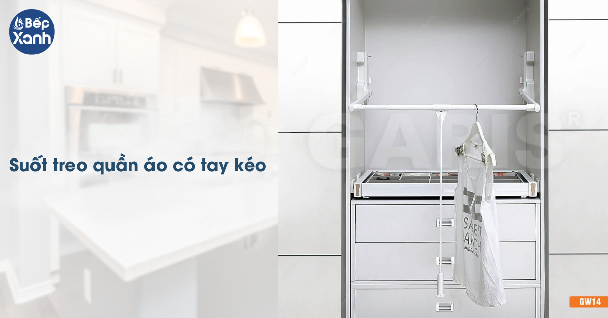 Suốt treo quần áo có tay kéo